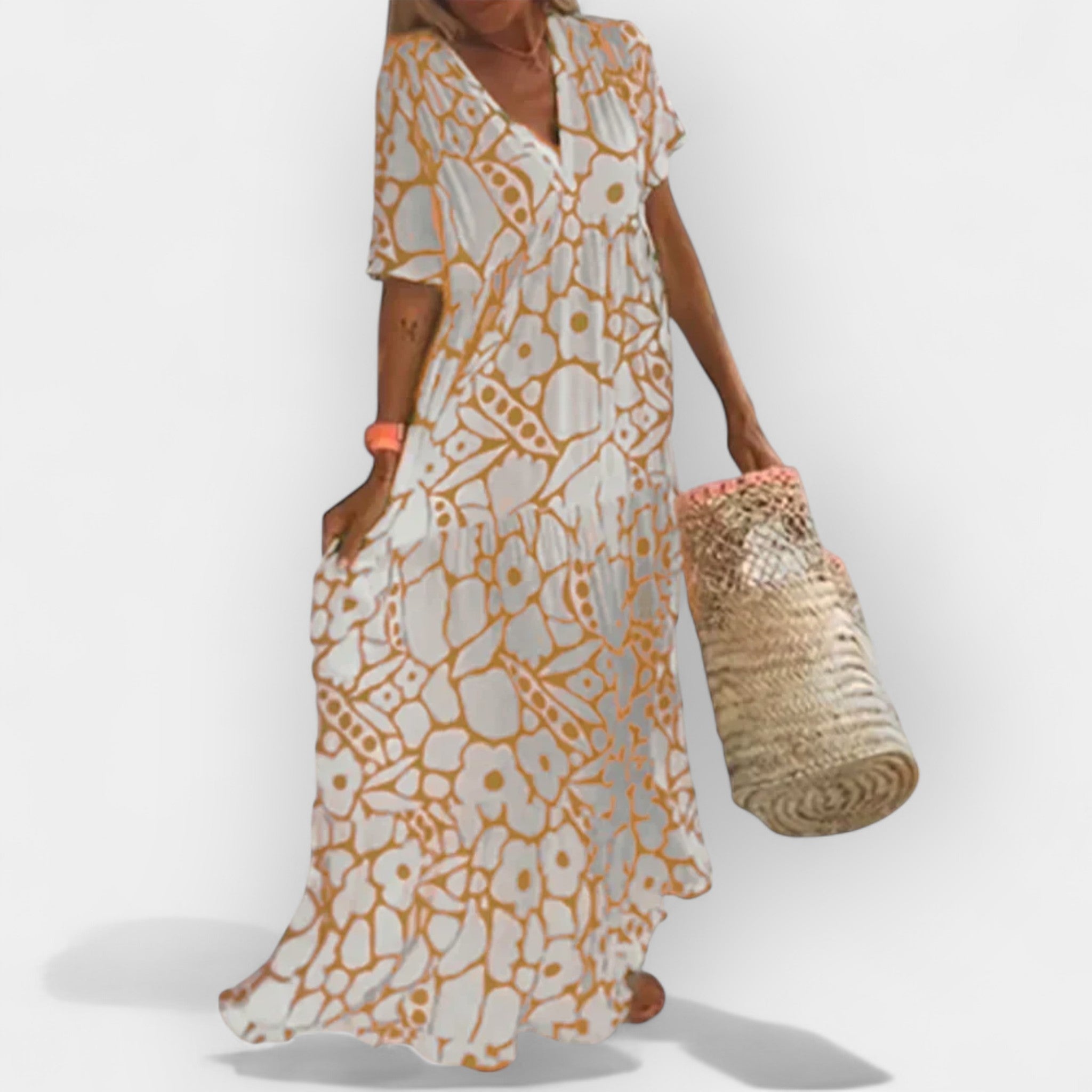 Robe d'été aérienne avec motif