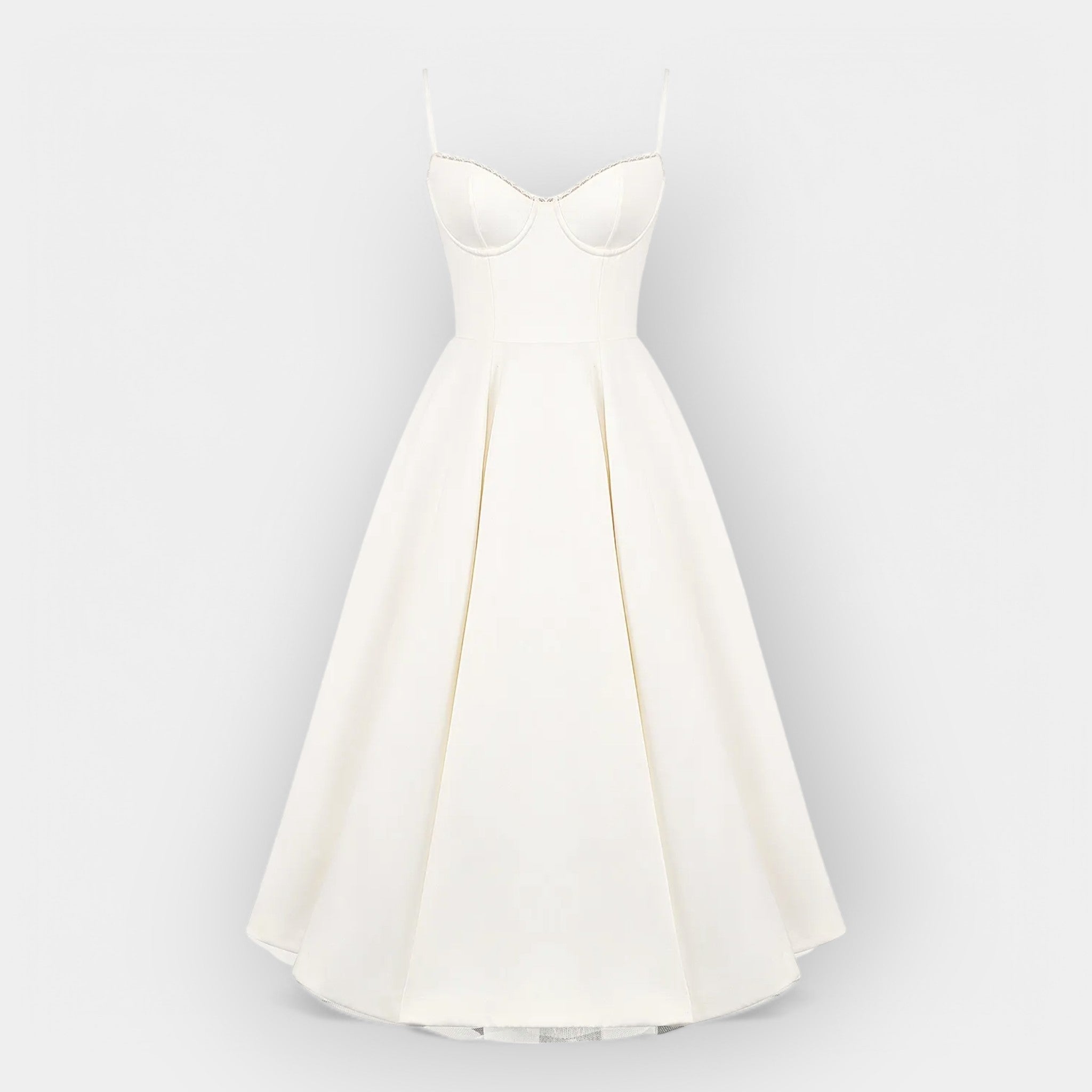 Robe Midi Blanche Simple