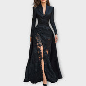 Robe en Satin et Dentelle de Luxe
