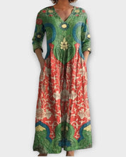 Robe Maxi Florale Vintage