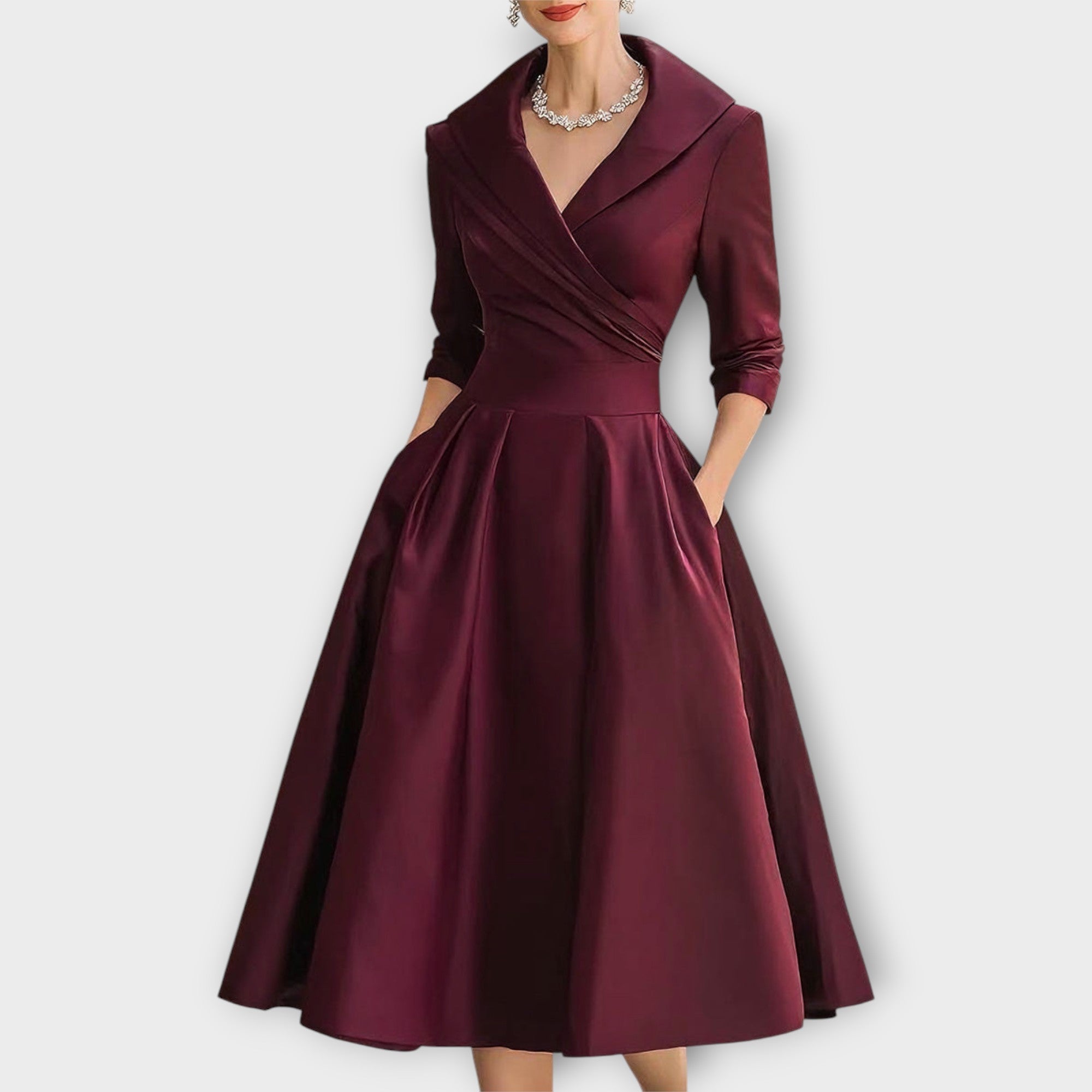 Robe Midi en Satin