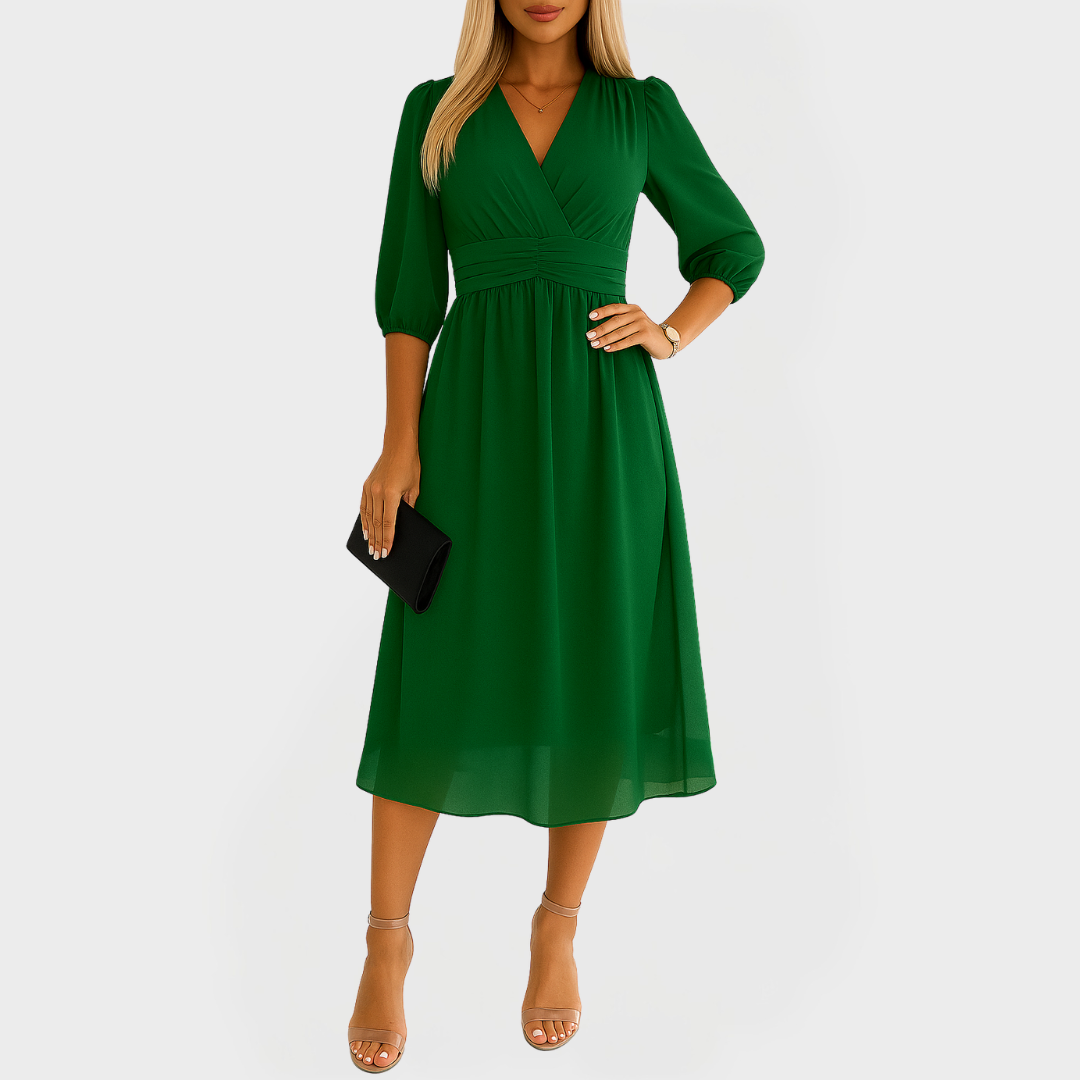 Robe en Chiffon de Soie Aérée pour Occasions Élégantes