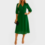 Robe en Chiffon de Soie Aérée pour Occasions Élégantes