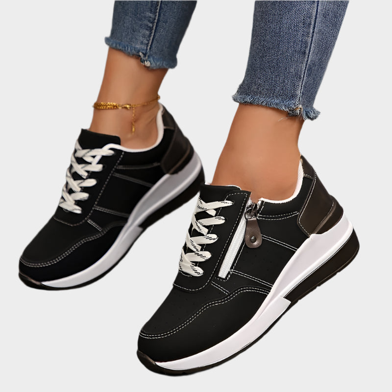 Chaussure Orthopédique avec Fermeture Éclair et Semelle Épaisse