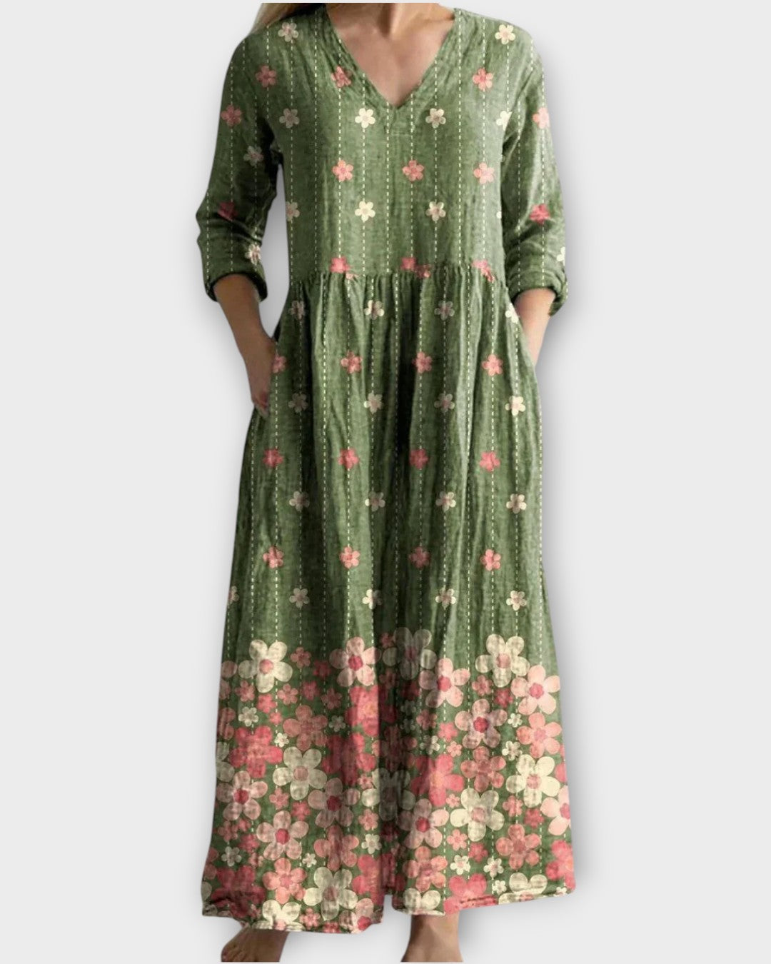 Robe Maxi Florale Vintage