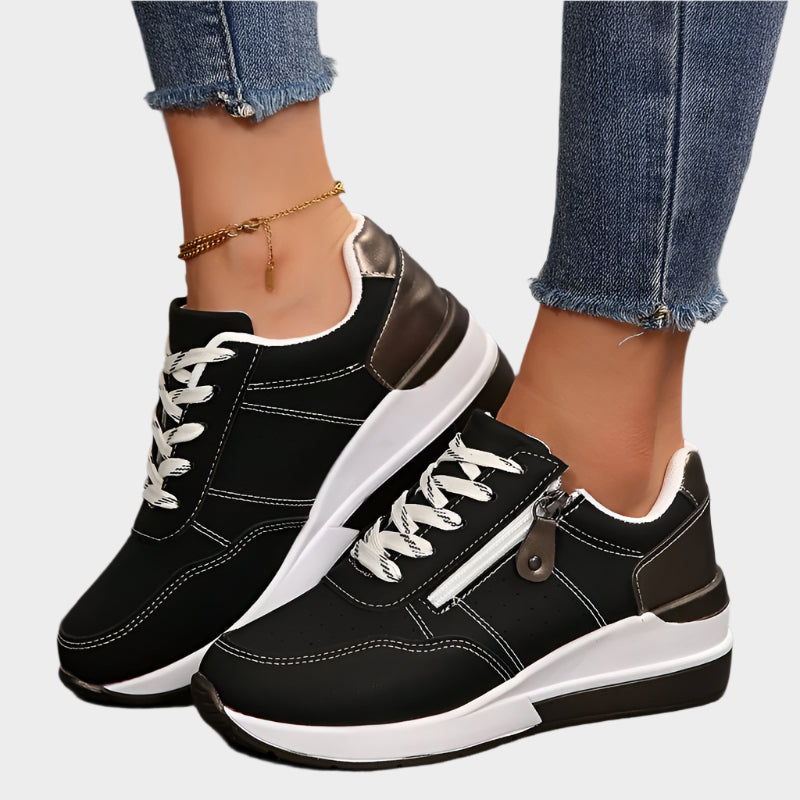 Chaussure Orthopédique avec Fermeture Éclair et Semelle Épaisse