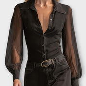 Robe Maxi Vintage Western en Jean