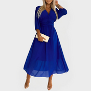 Robe en Chiffon de Soie Aérée pour Occasions Élégantes