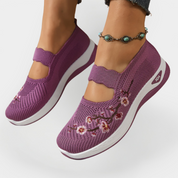 Chaussures Orthopédiques avec Broderie Florale