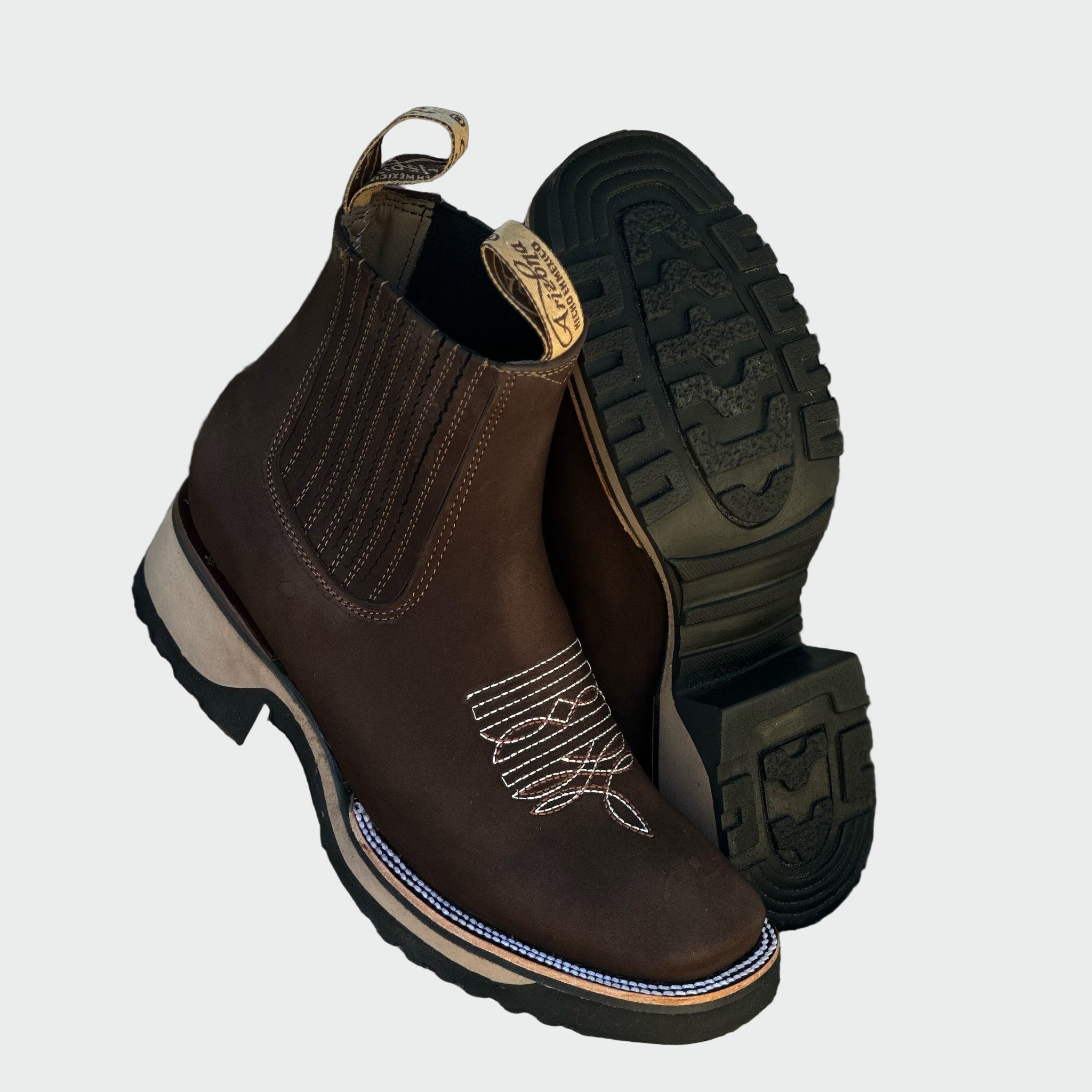 Bottes de Cowboy en Cuir à Cheville