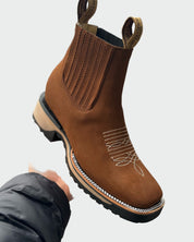 Bottes de Cowboy en Cuir à Cheville