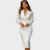 Robe Midi Blazer Élégance Sur Mesure