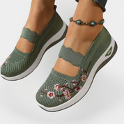 Chaussures Orthopédiques avec Broderie Florale