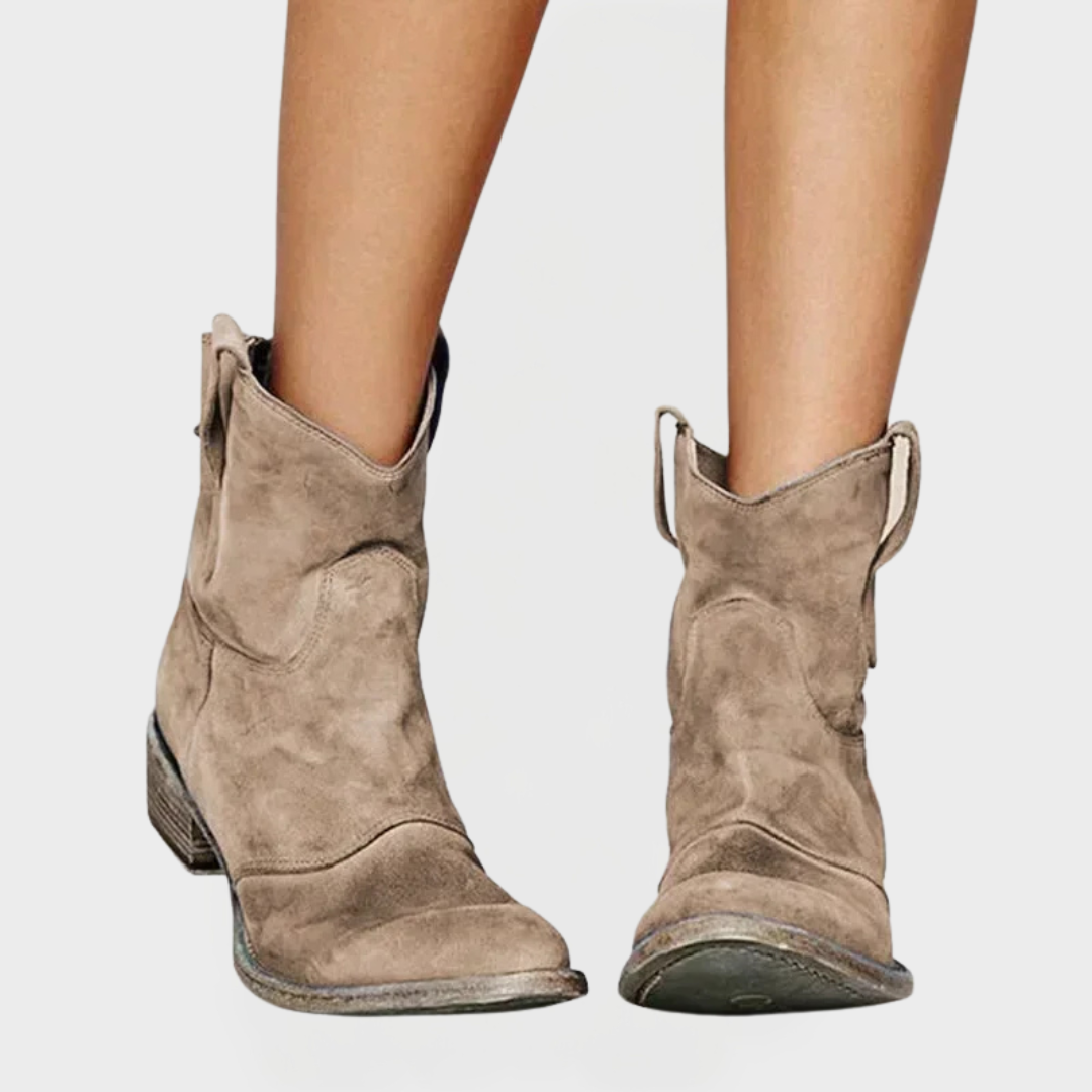 Bottines Western Rétro avec une Touche Chic