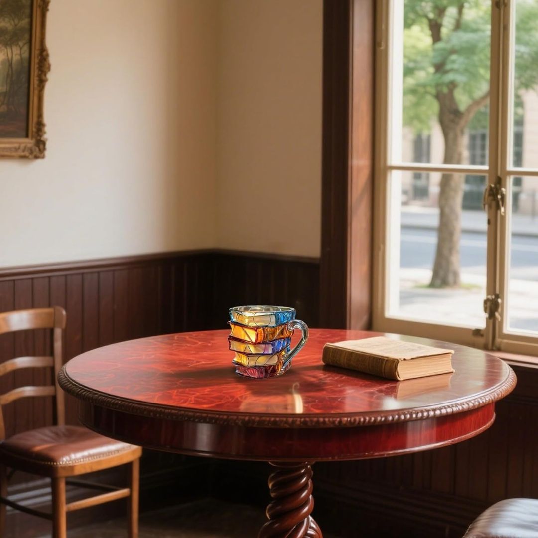 Japanisches Vollporzellan Unikat Becher Mit 3D Buchmotiv Handgefertigt Authentisch Natur Pur