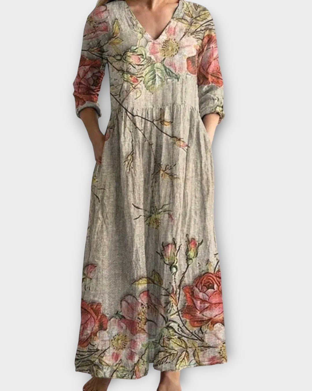 Robe Maxi Florale Vintage