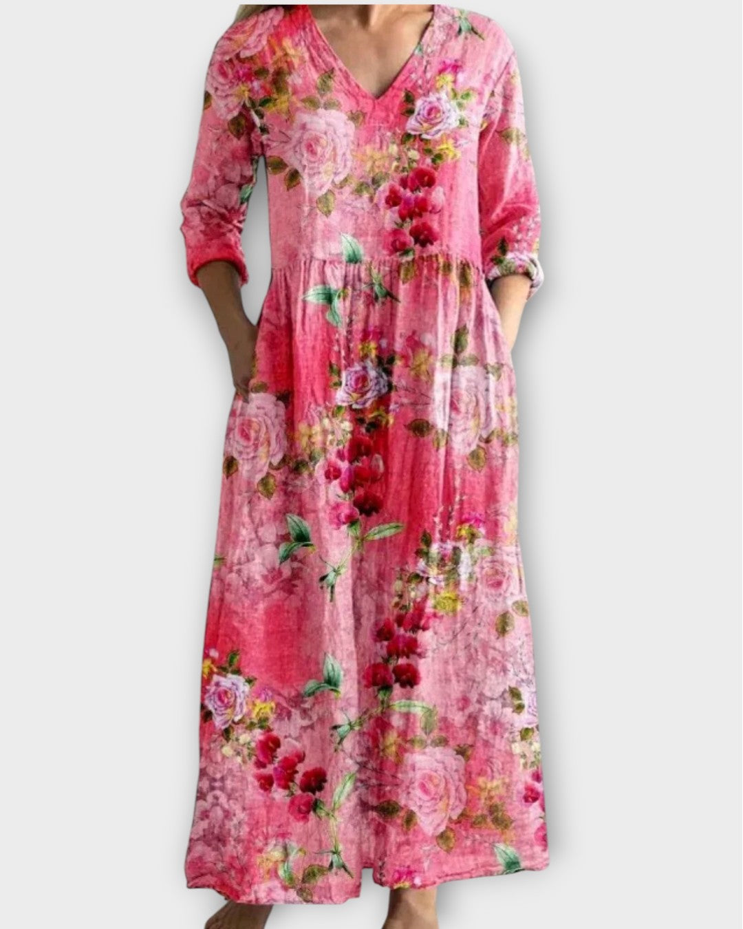 Robe Maxi Florale Vintage