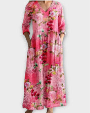 Robe Maxi Florale Vintage