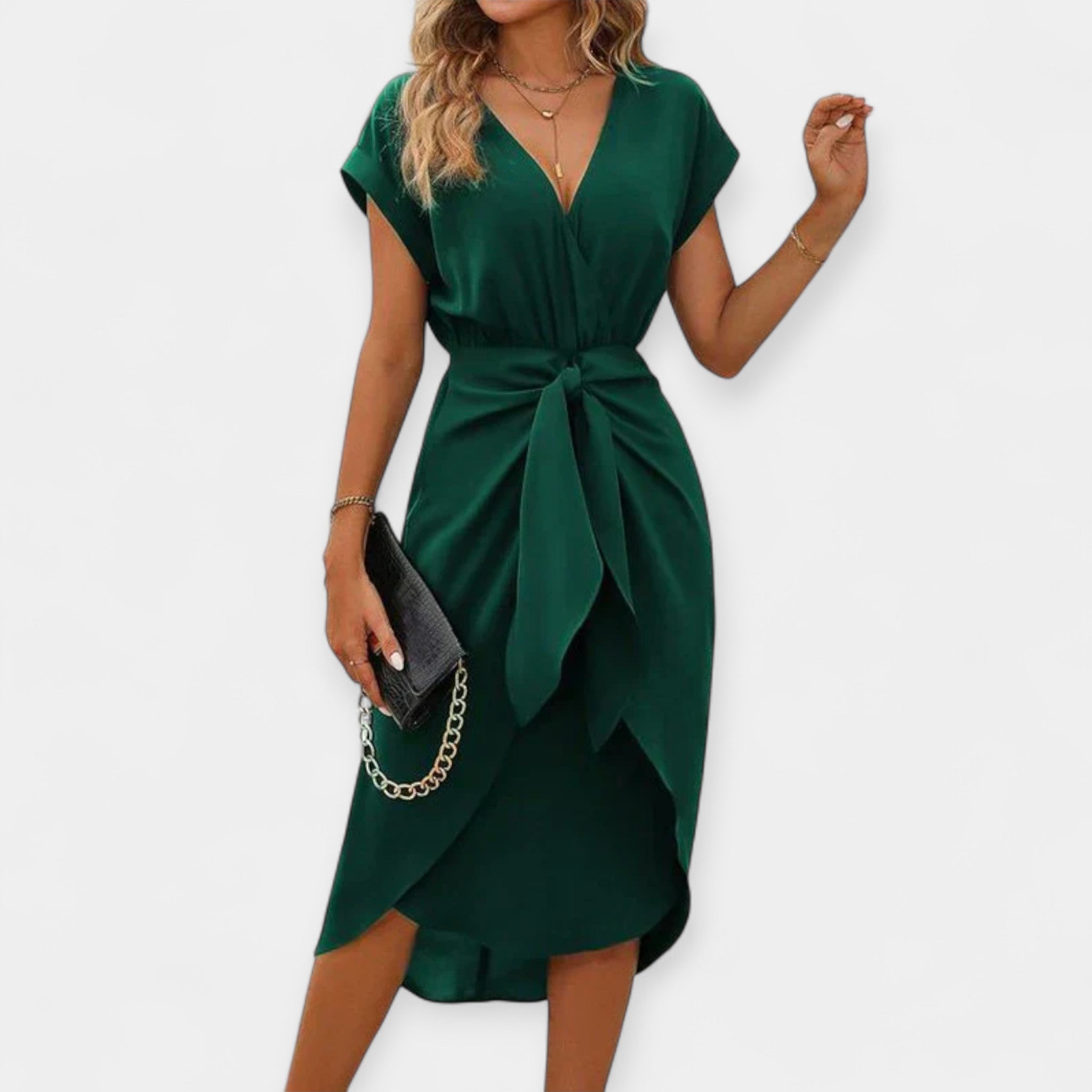 Robe Midi Verte avec Style