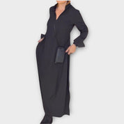 Robe Maxi à Col Détendu