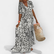 Robe d'été aérienne avec motif