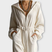 Combinaison Large Plissée Sans Effort