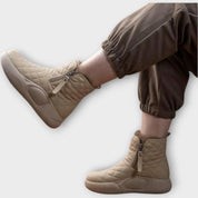 Bottes d'hiver matelassées à fermeture éclair
