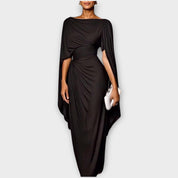 Robe de Soirée Élégante à Épaule Drapée