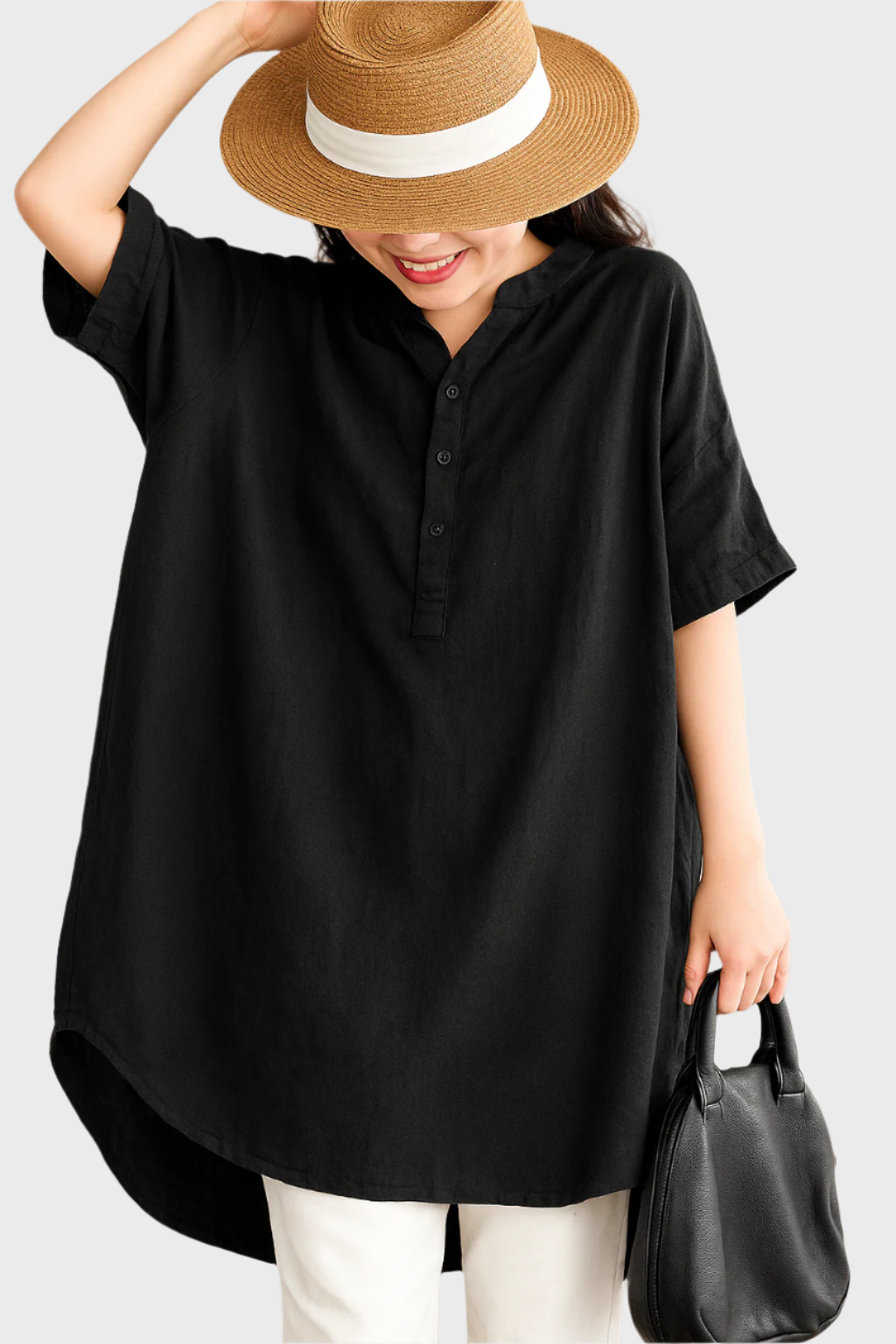 Robe Chemise en Lin Décontractée