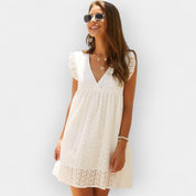 Robe d'été avec shorts cachés et poches