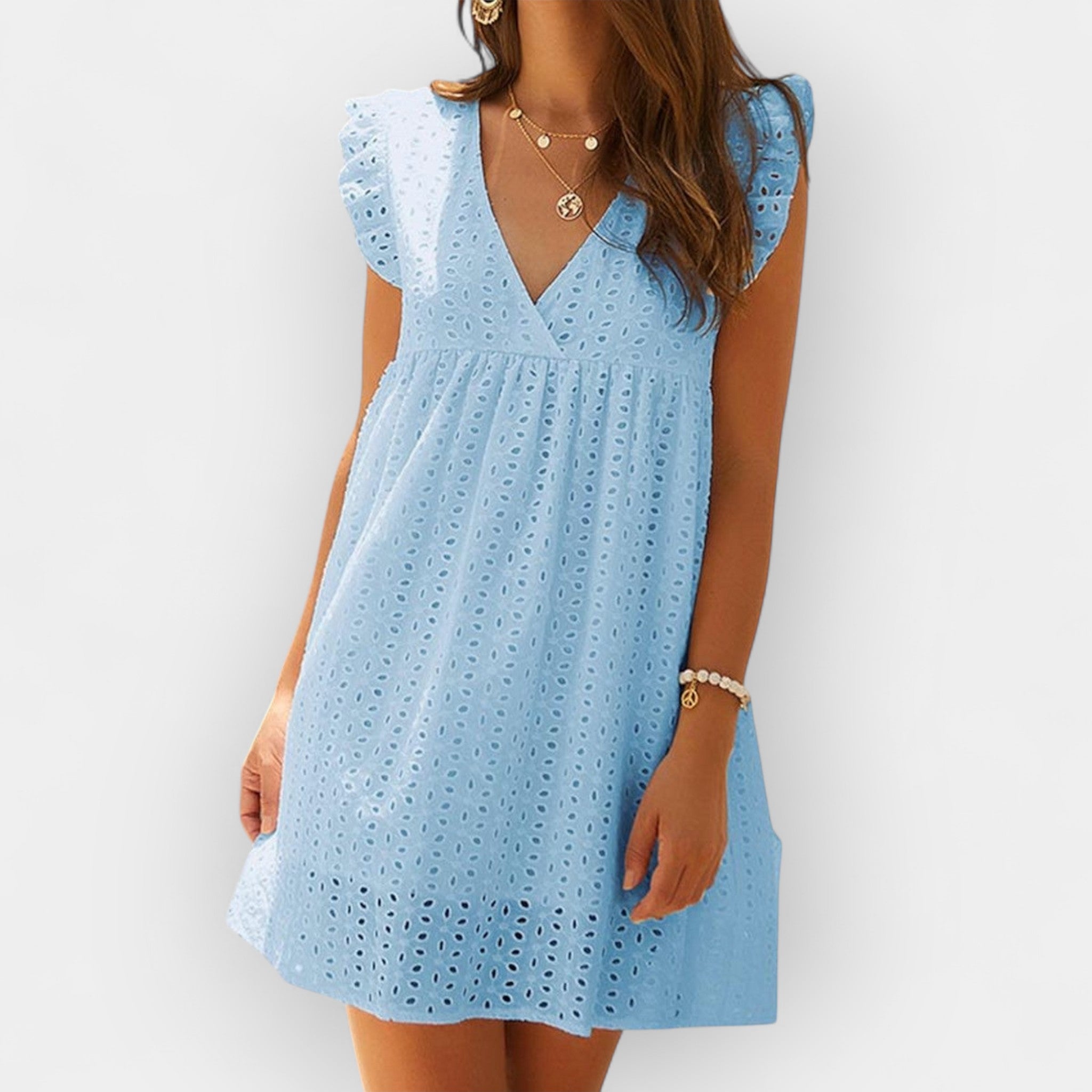 Robe d'été avec shorts cachés et poches