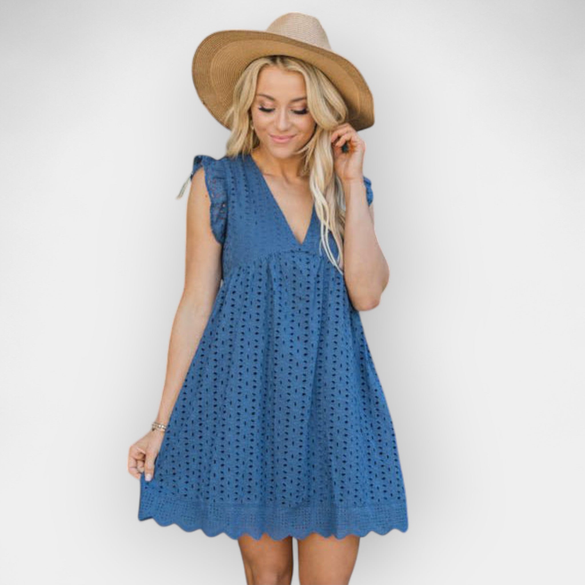 Robe d'été avec shorts cachés et poches