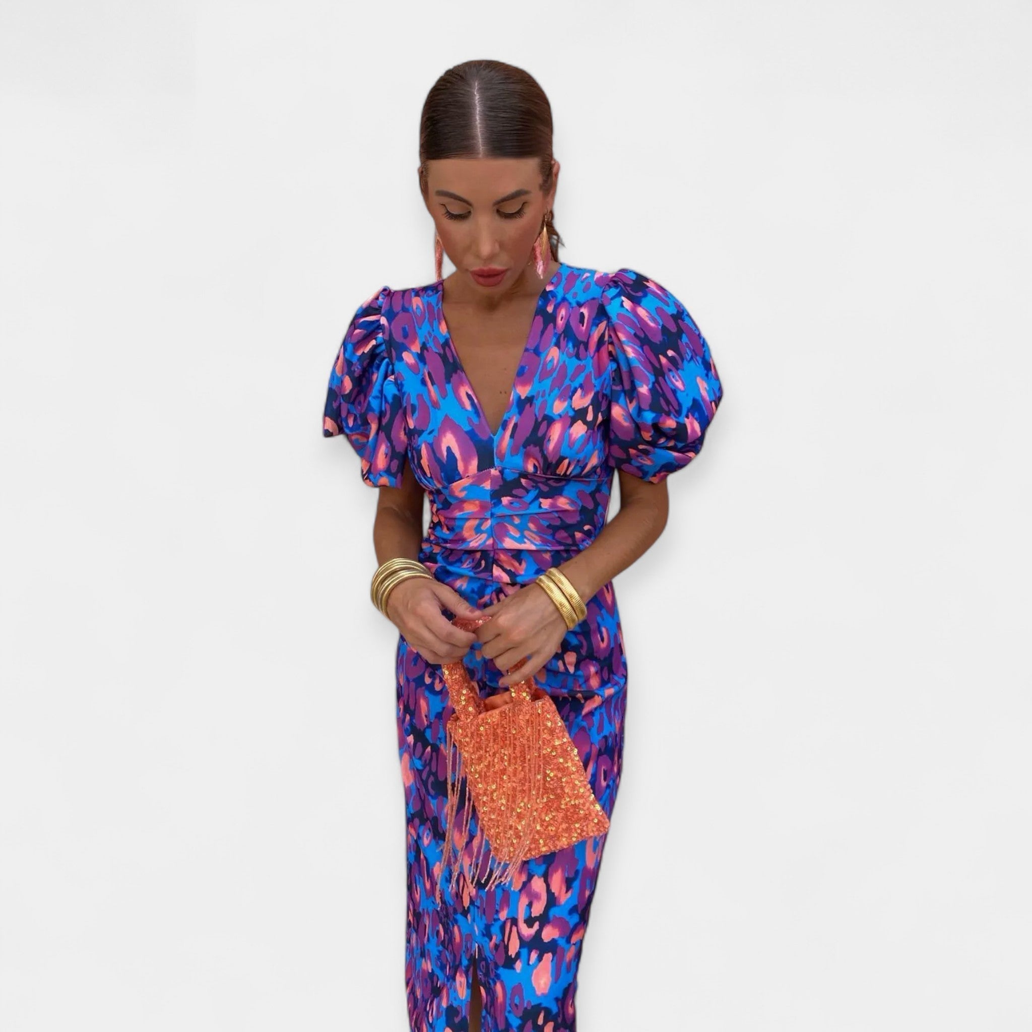 Robe avec Manches et Volants