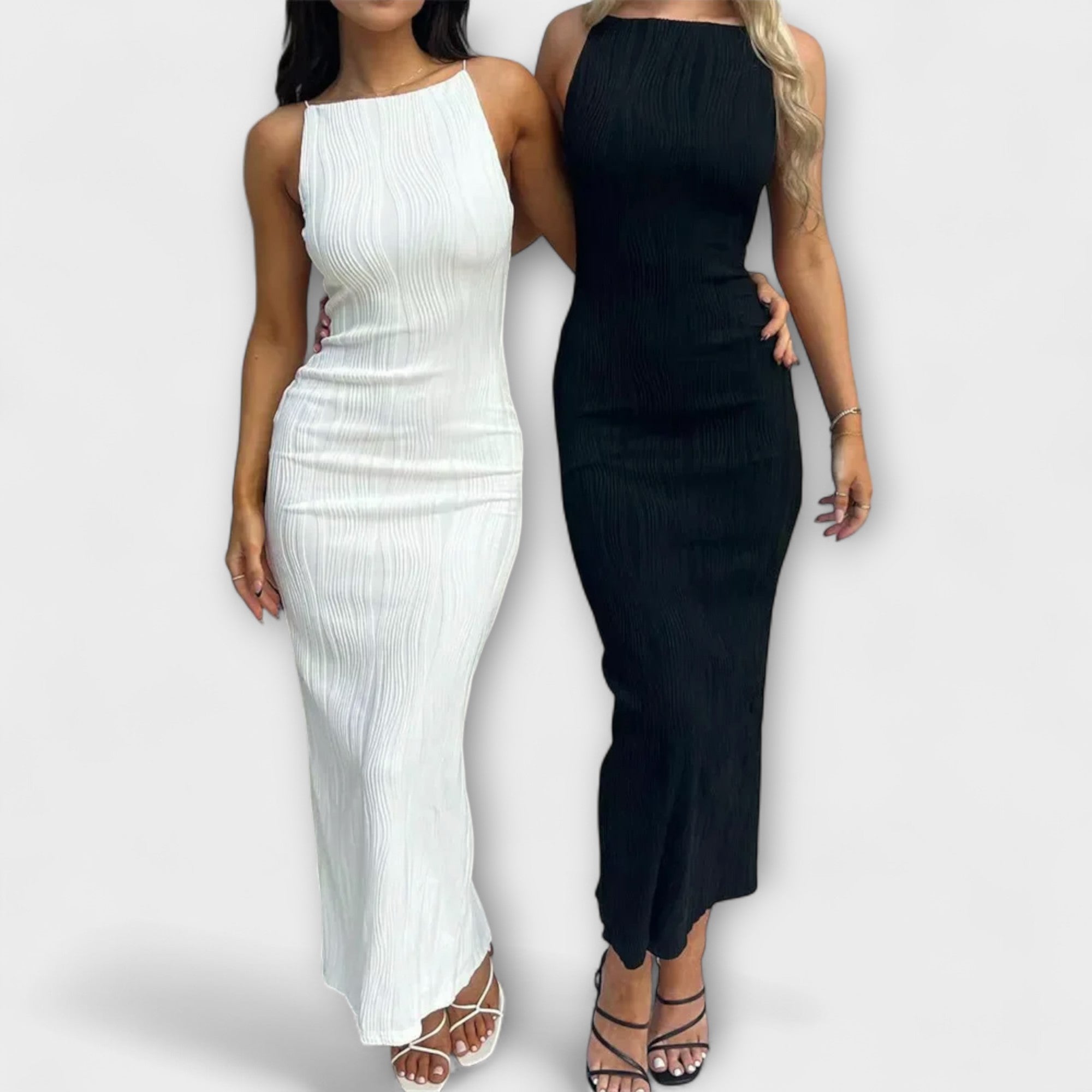 Robe Longue Élégante Sans Manches