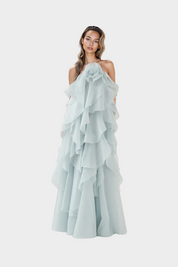 Robe Maxi avec une Touche Romantique et un Style Aristocratique