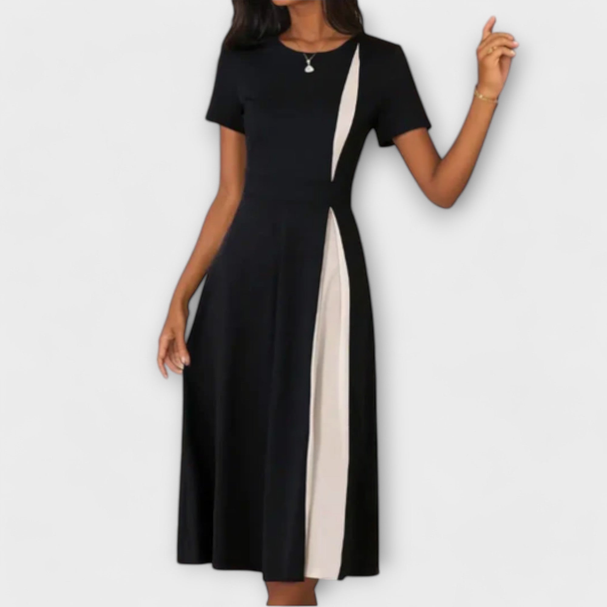 Robe Midi Noir et Blanc