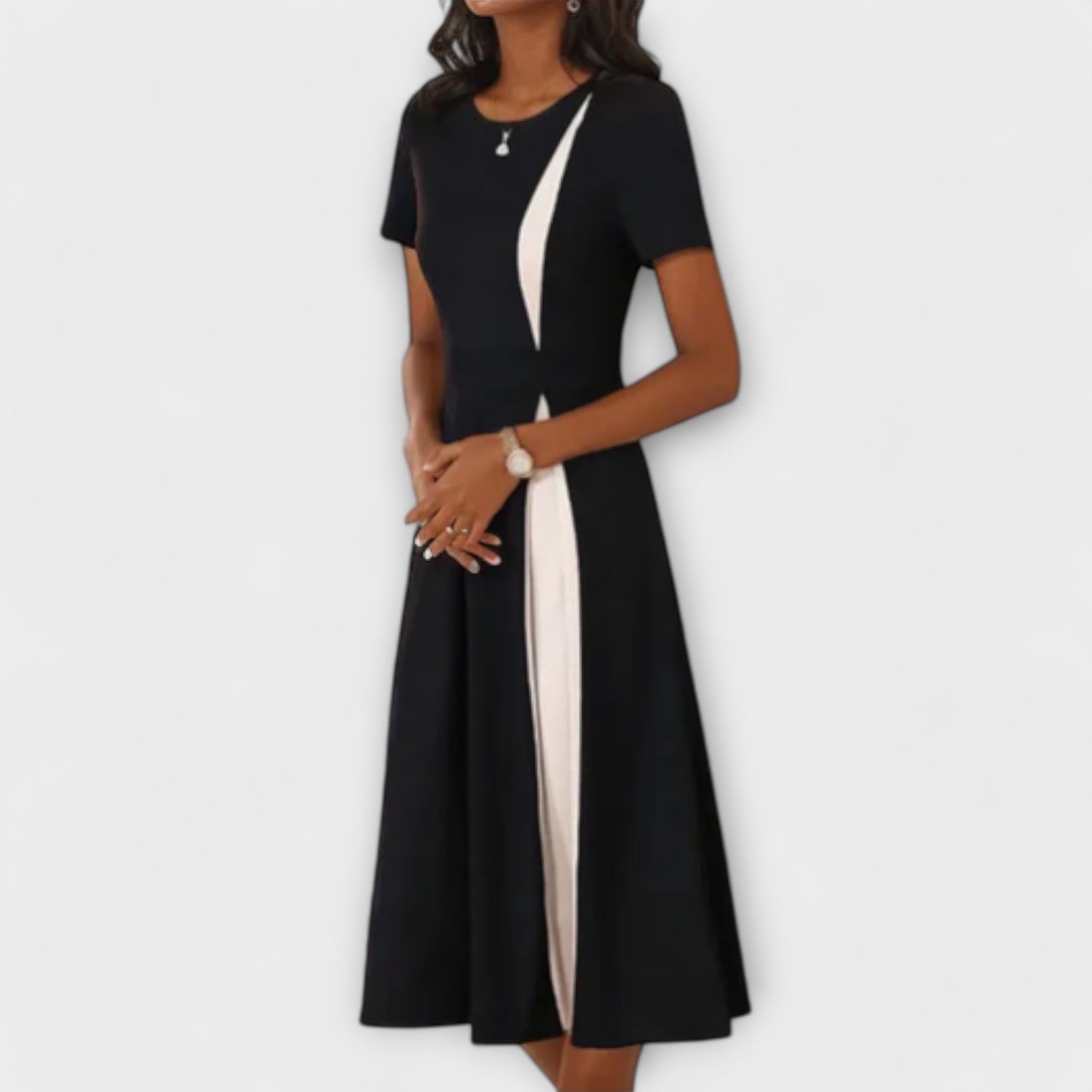 Robe Midi Noir et Blanc