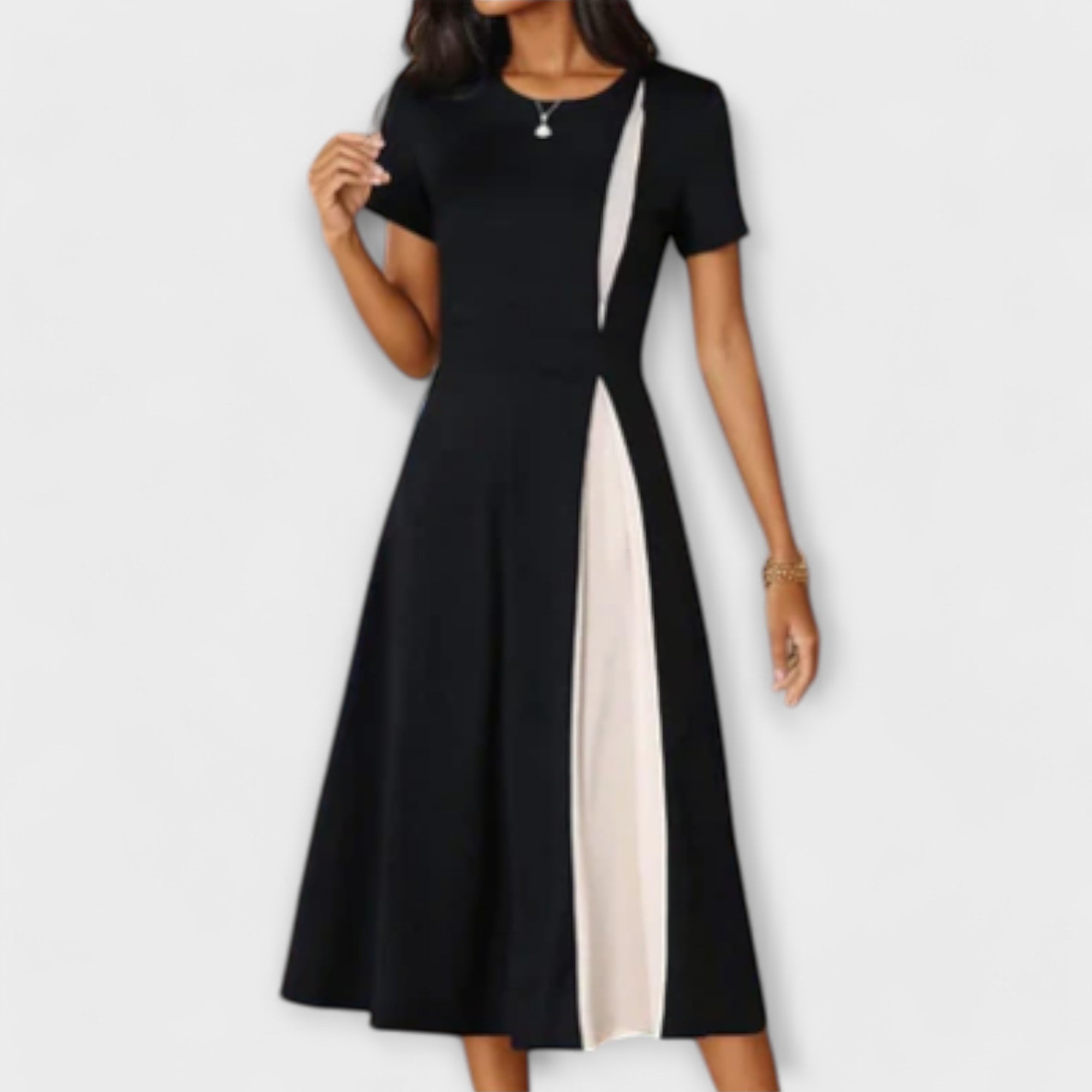 Robe Midi Noir et Blanc