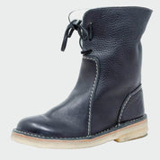 Bottines en cuir imperméable avec doublure en laine