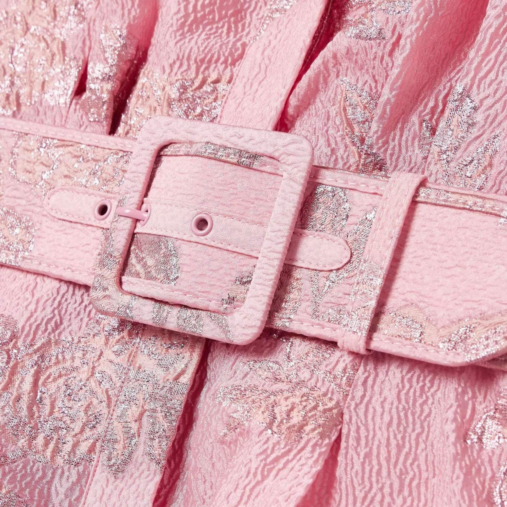 Beatrice™ | Robe Rose avec Manches Ballon