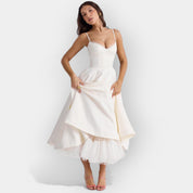 Robe Midi Blanche Simple