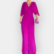 Robe Plissée Élégante avec Ligne Stylée