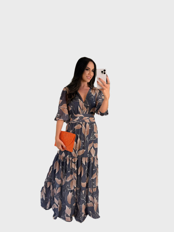 Robe Florale avec Confort