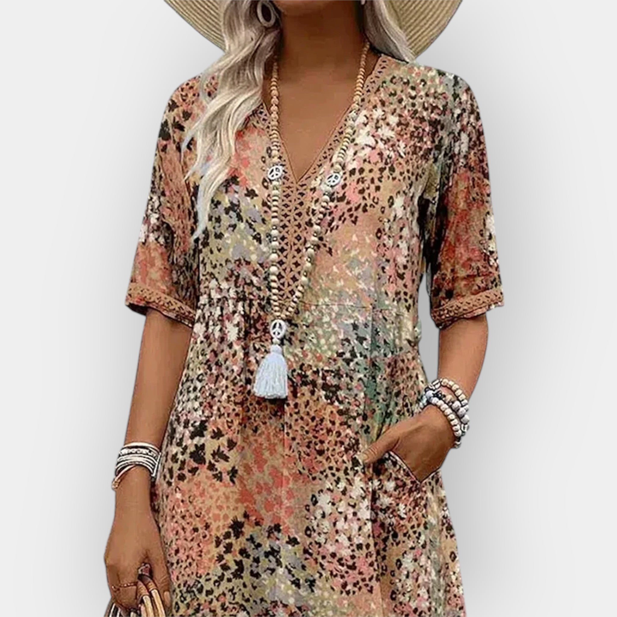 Robe Midi Florale avec Style