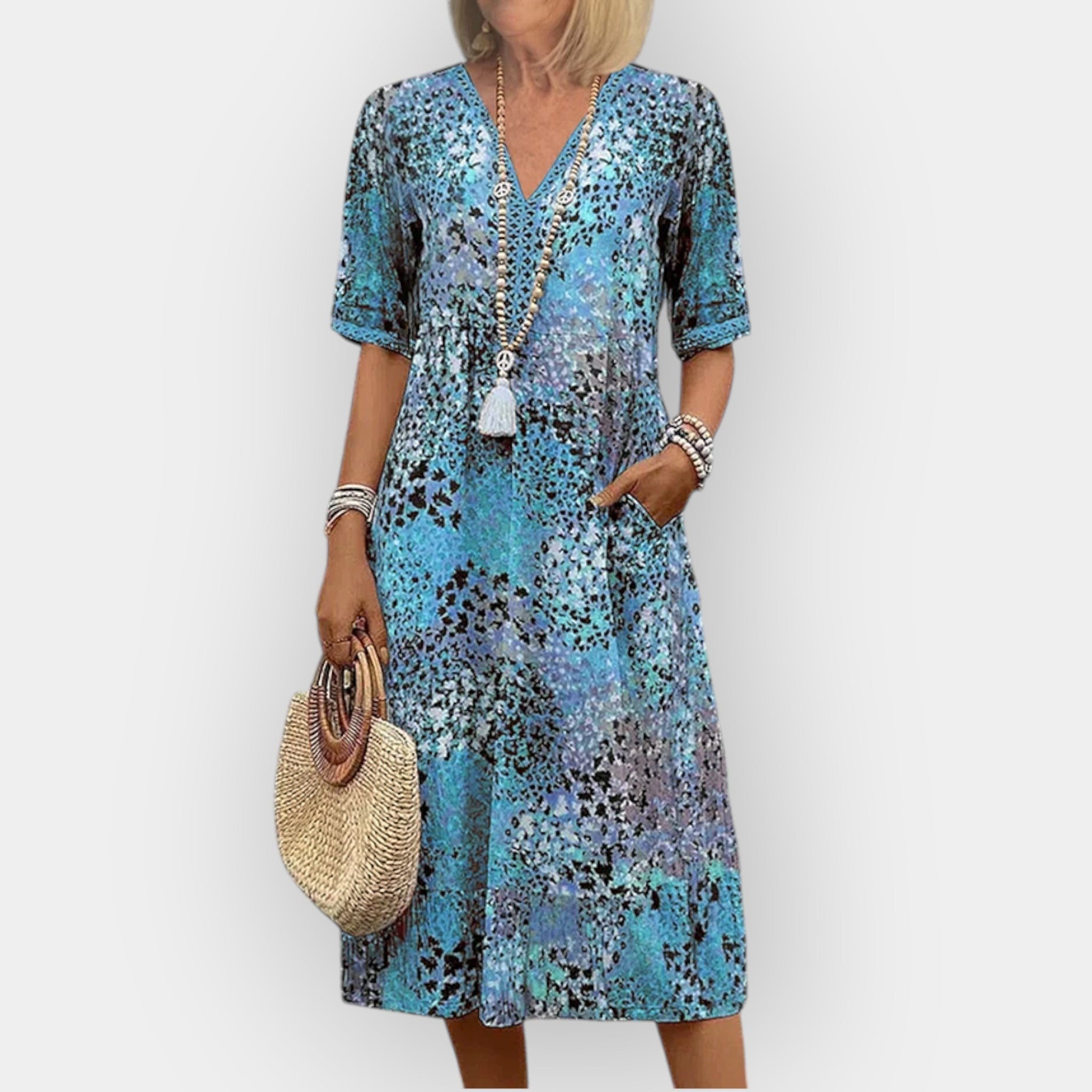 Robe Midi Florale avec Style