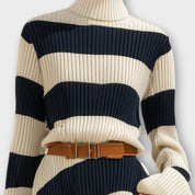 Robe Maxi Tricot Rayée