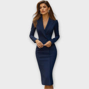Robe Midi Blazer Élégance Sur Mesure
