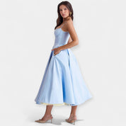 Robe Midi avec Tulle et Style
