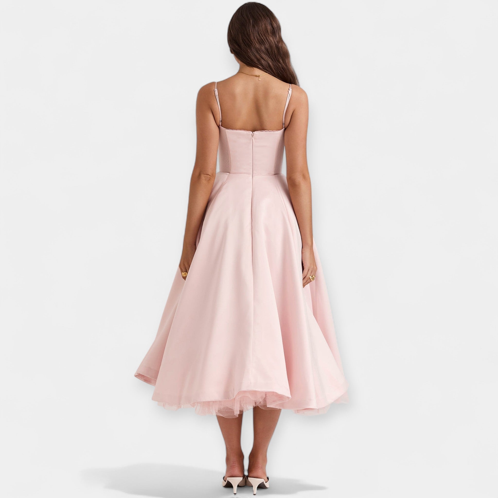 Robe Midi avec Tulle et Style