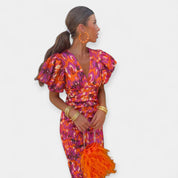 Robe avec Manches et Volants